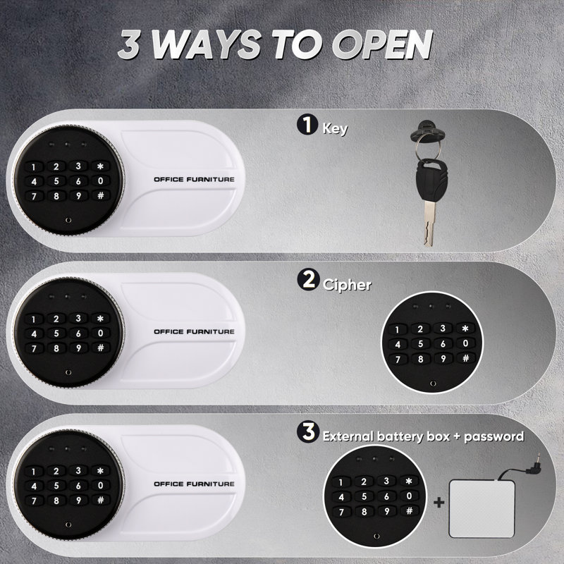 YITAHOME Paragon Safes Personal Digital Safe Box Compact Steel Container Money, Documents